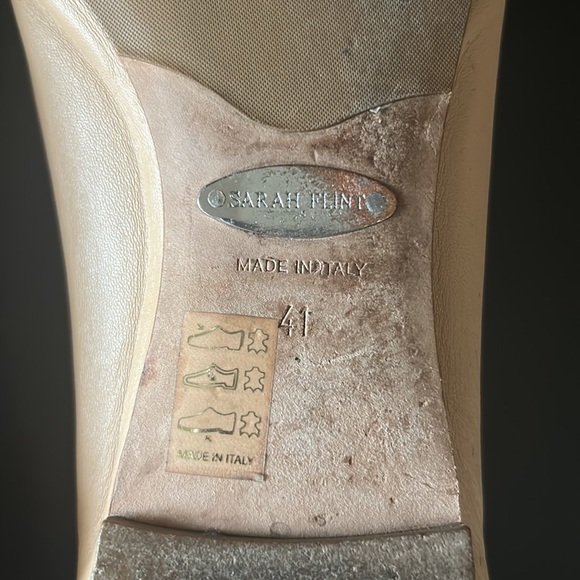 Sarah Flint Ballet Sachetto Flat size US 10 Color Sand Nappa - Picture 13 of 17
